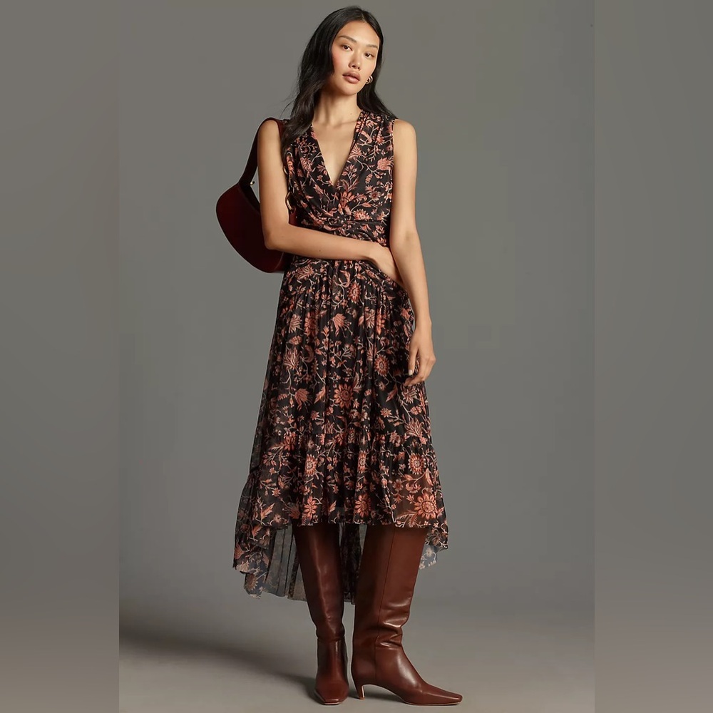 Anthropologie/NWT Asymmetrical Sundress Wedding Guest Sz S